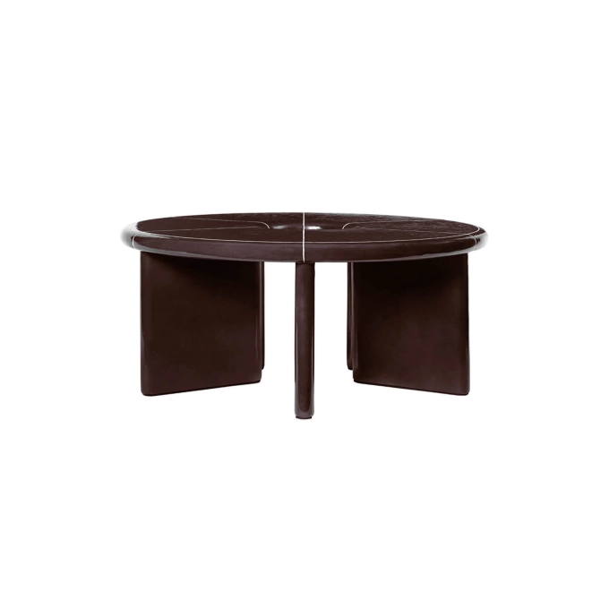Table basse DEYA Ø80 Marron FERM LIVING