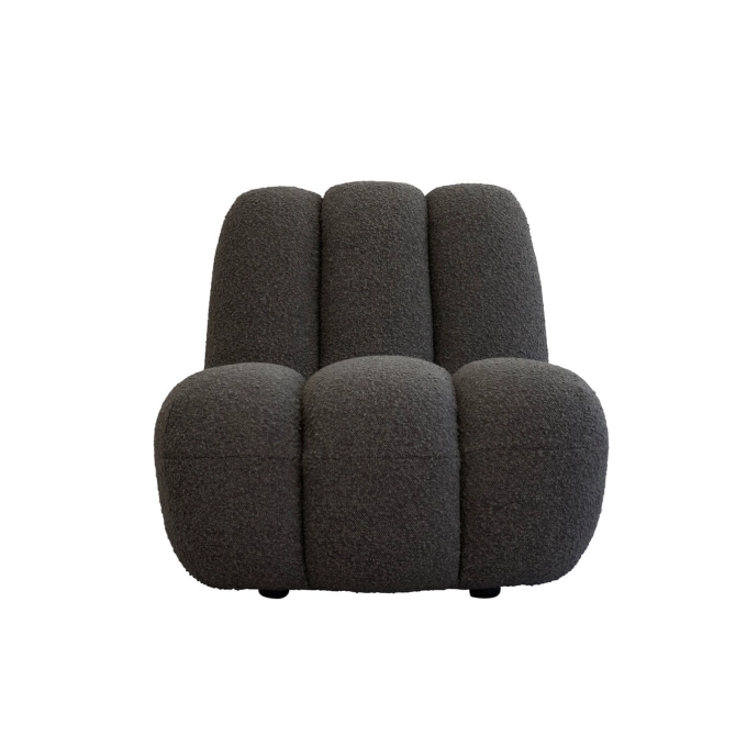 Fauteuil TOE CHAIR bouclé Taupe foncé 101 COPENHAGEN