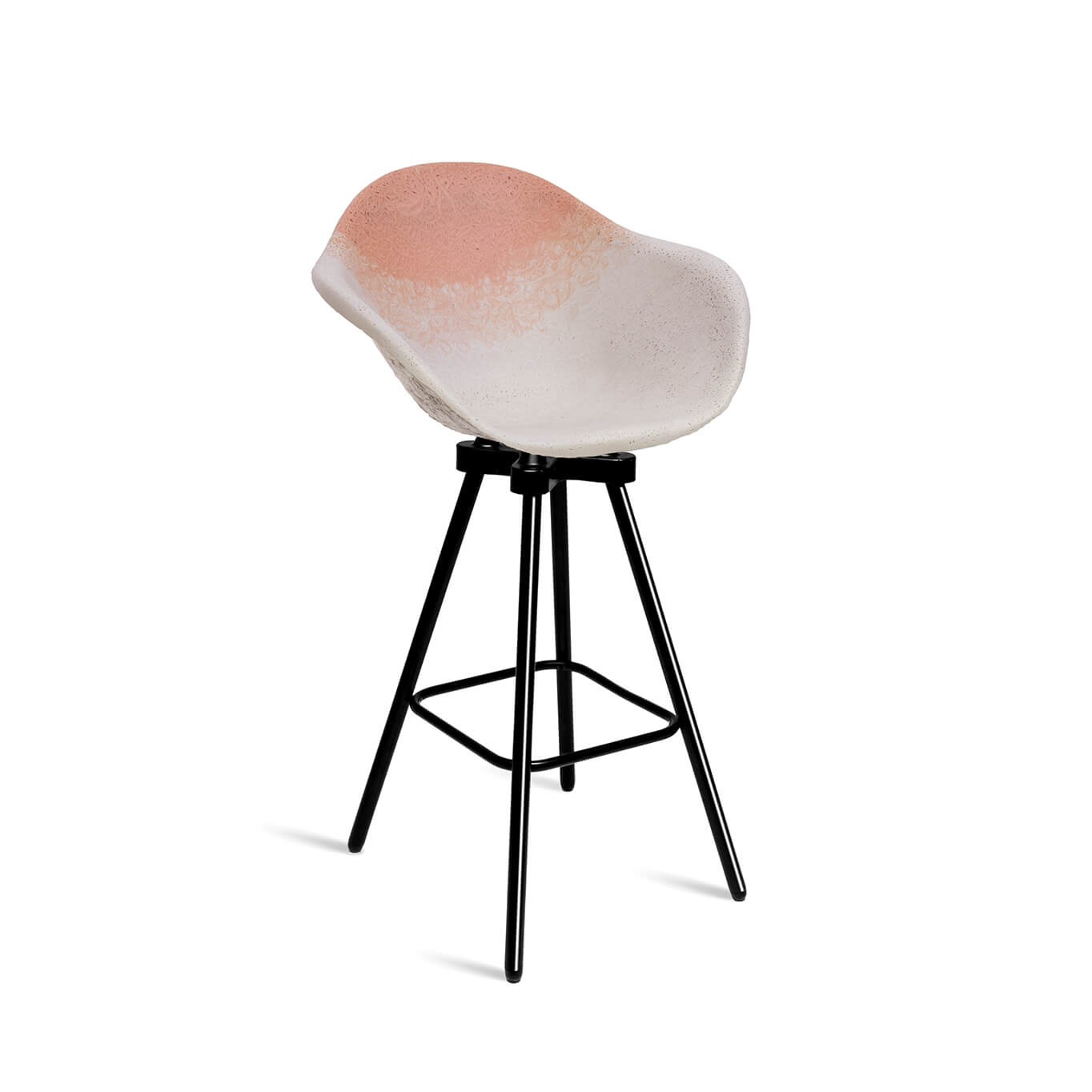 Tabouret haut GRAVENE 8.7 Rose Blanc MAXIMUM
