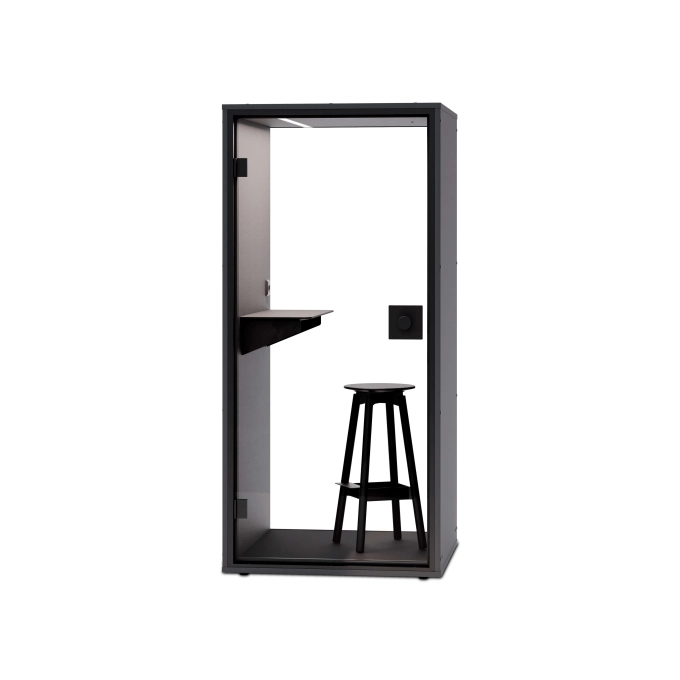 Acoustic Pod BA FOCUS Glass back  Black BERLIN ACOUSTICS