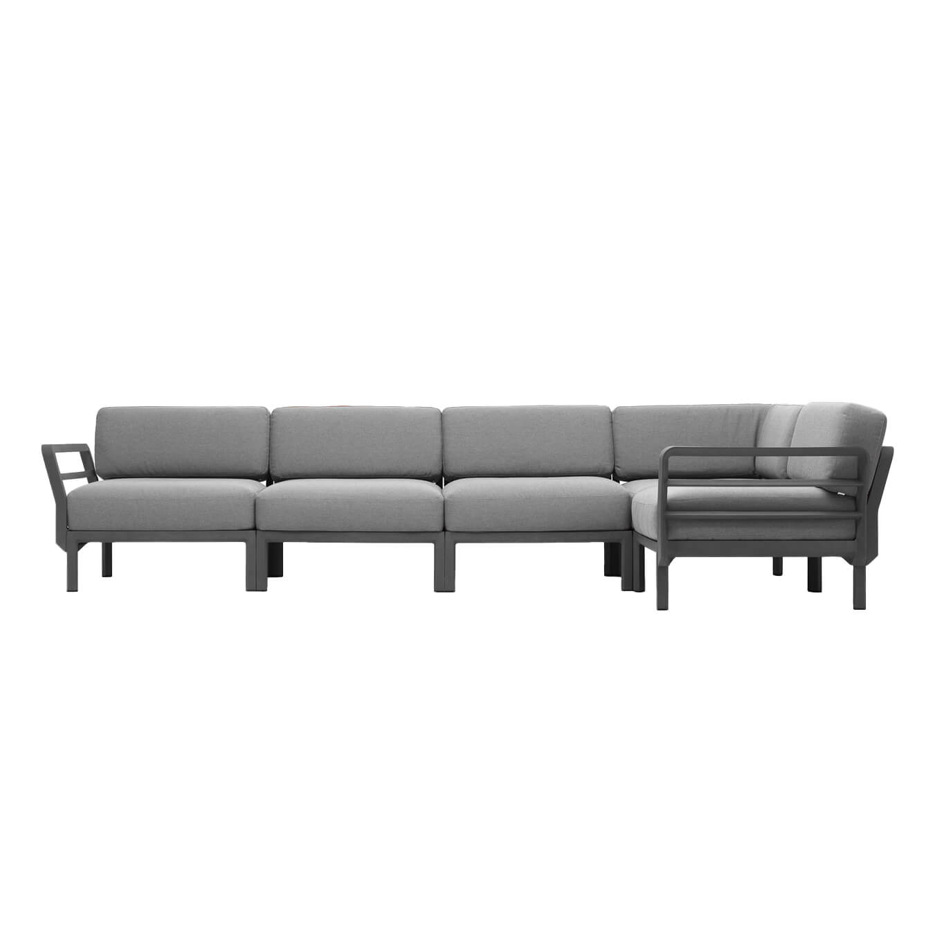 Canapé extérieur MAXIMO 5 Basalte/lave NARDI
