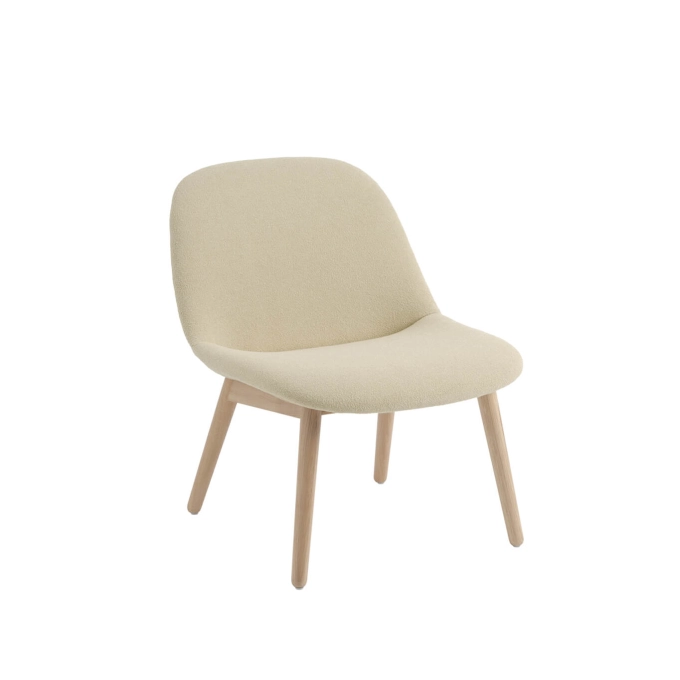 Fauteuil FIBER SOFT LOUNGE pieds chêne Acca 231 MUUTO