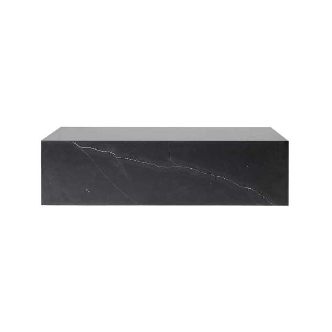Table basse PLINTH LOW Marbre Nero Marquina AUDO COPENHAGEN