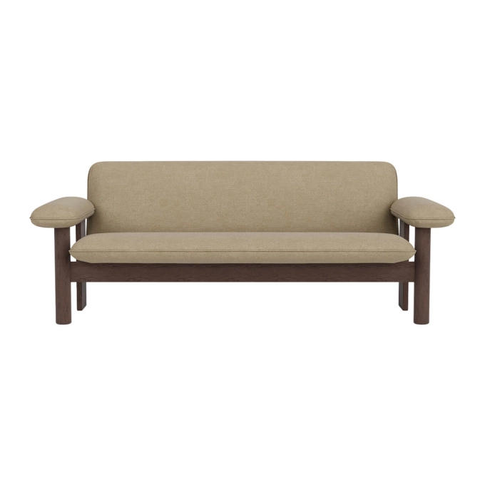 Sofa BRASILIA Dark Oak/ Audo Bouclé 02 AUDO COPENHAGEN