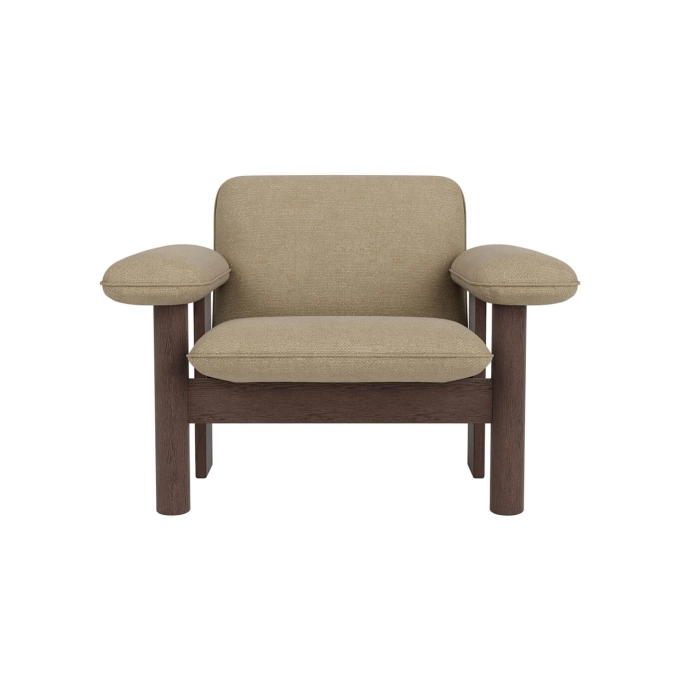 Easy chair BRASILIA Low Back Dark Oak/ Audo Bouclé 02 AUDO COPENHAGEN