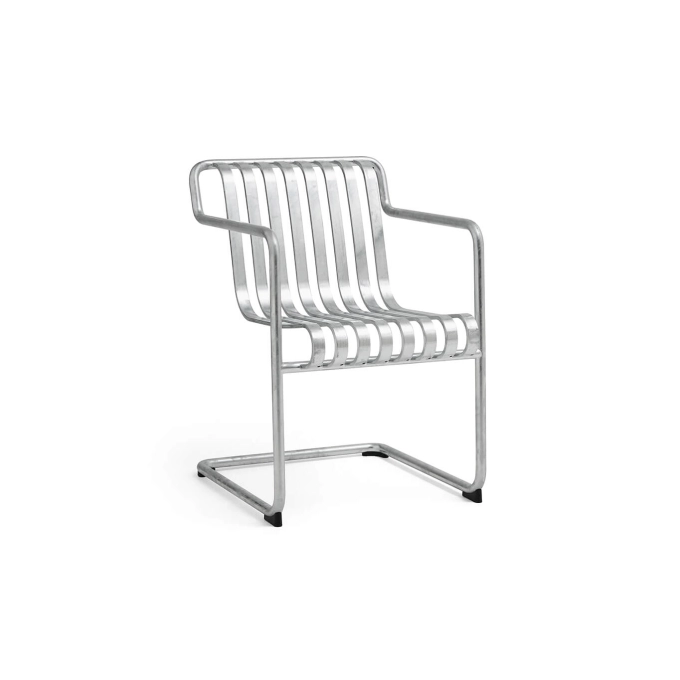 Outdoor Chair and Small Lounge Chair PALISSADE CANTILEVER Dining Galvanised HAY
