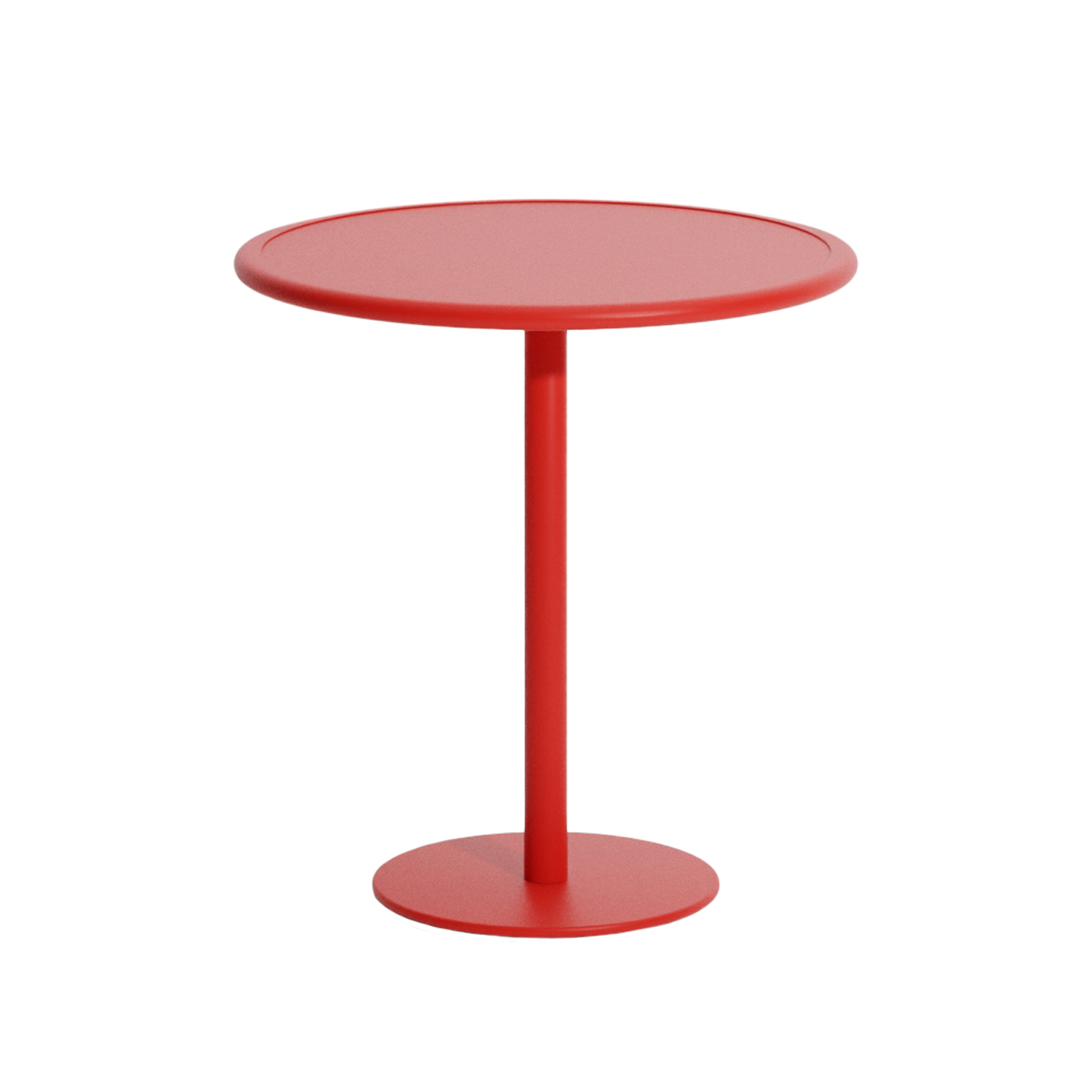 Table extérieure WEEK-END ronde Rouge PETITE FRITURE