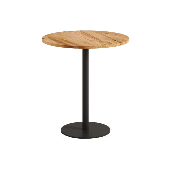 Dining Table MOKA Oak/Graphite Black Ø 70 TIPTOE