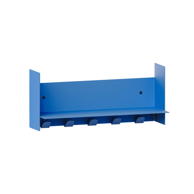Shelving PLI Azur Blue with coat racks L 45 TIPTOE