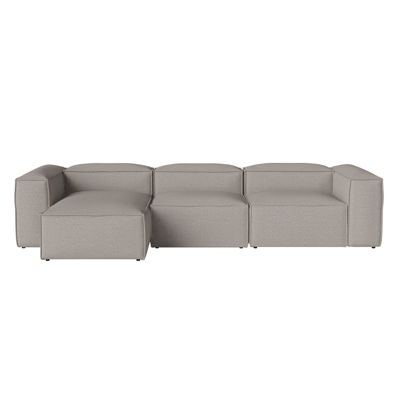 Canapé COSIMA Chaise Longue Gauche 340x100 Grey-White BOLIA