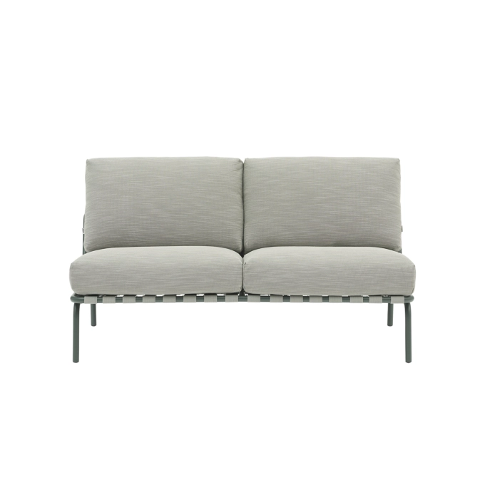 Canapé extérieur SETTLE 2 places côtelé Weave 2/Vert foncé MUUTO