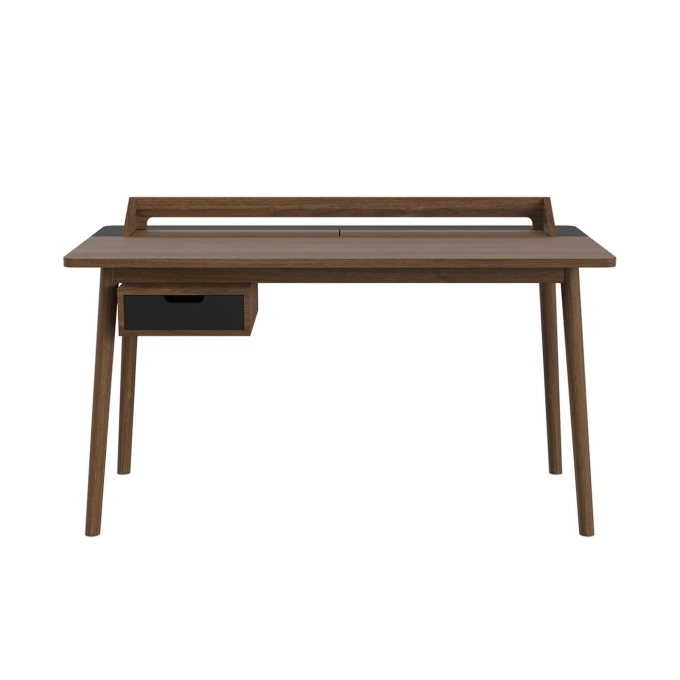 Desk HONORÉ Stained oak/ Black HARTO