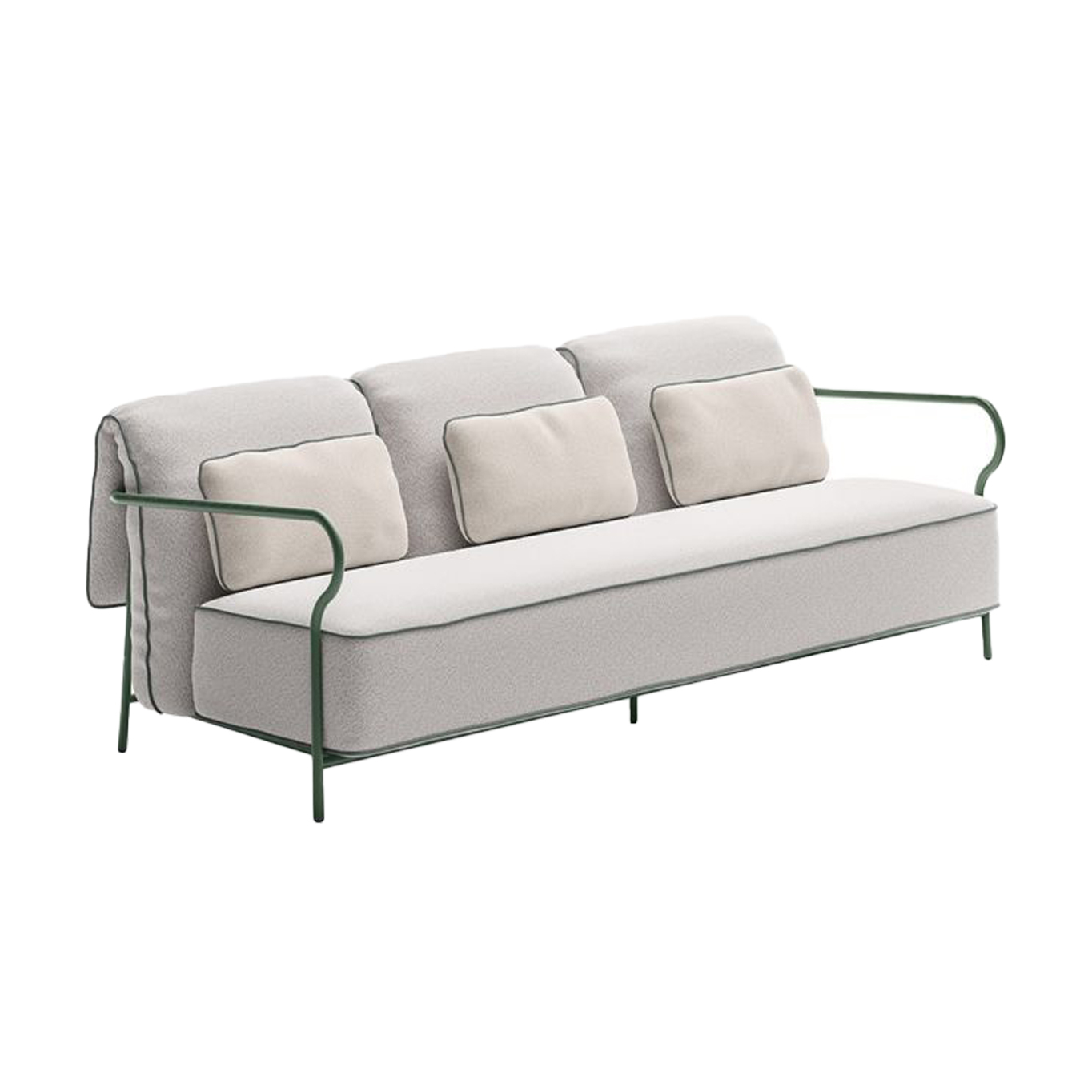 Outdoor Sofa SALO 3 places Sage/ Nuvola UNOPIÙ