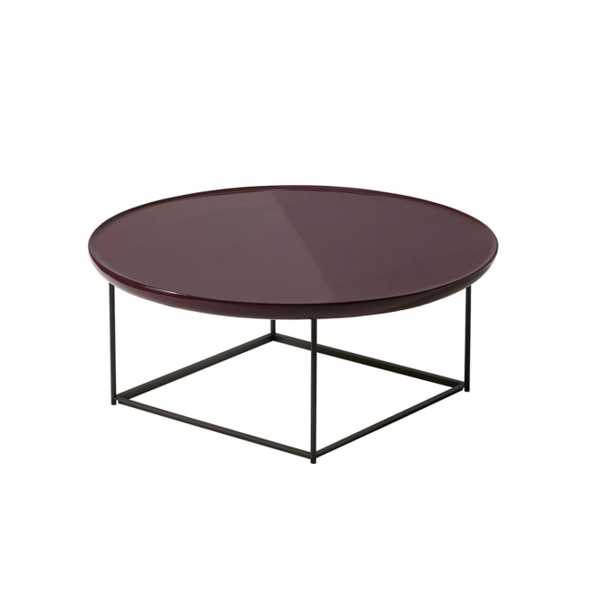 Table basse extérieure TOREI OUTDOOR Ø 88 Rouge Amarante CASSINA