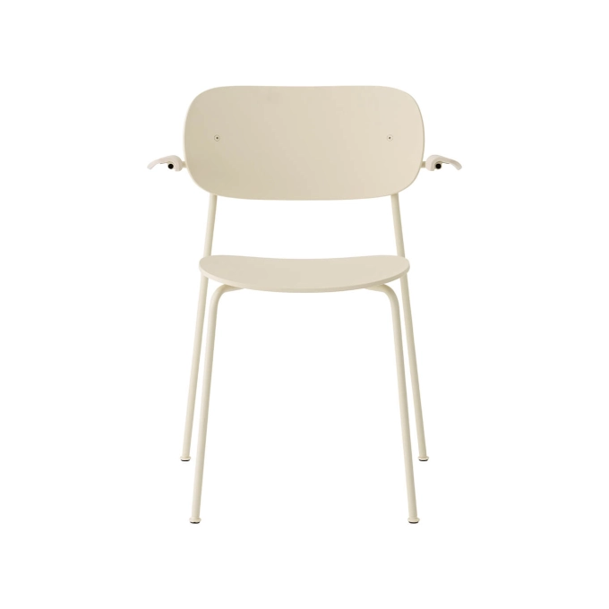 Outdoor Chair and Small Lounge Chair CO DINING OUTDOOR With Armrest Ivory AUDO COPENHAGEN