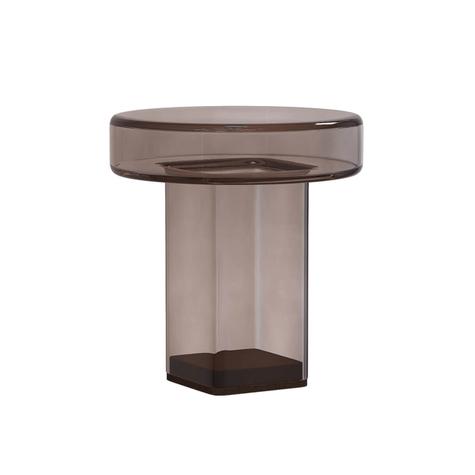 Table d'appoint guéridon NAKED Ø 45 Smoke NORR11