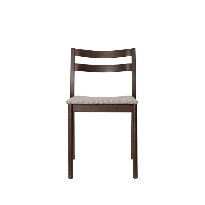 Chaise BODA Brun Foncé Rembourrée FERM LIVING