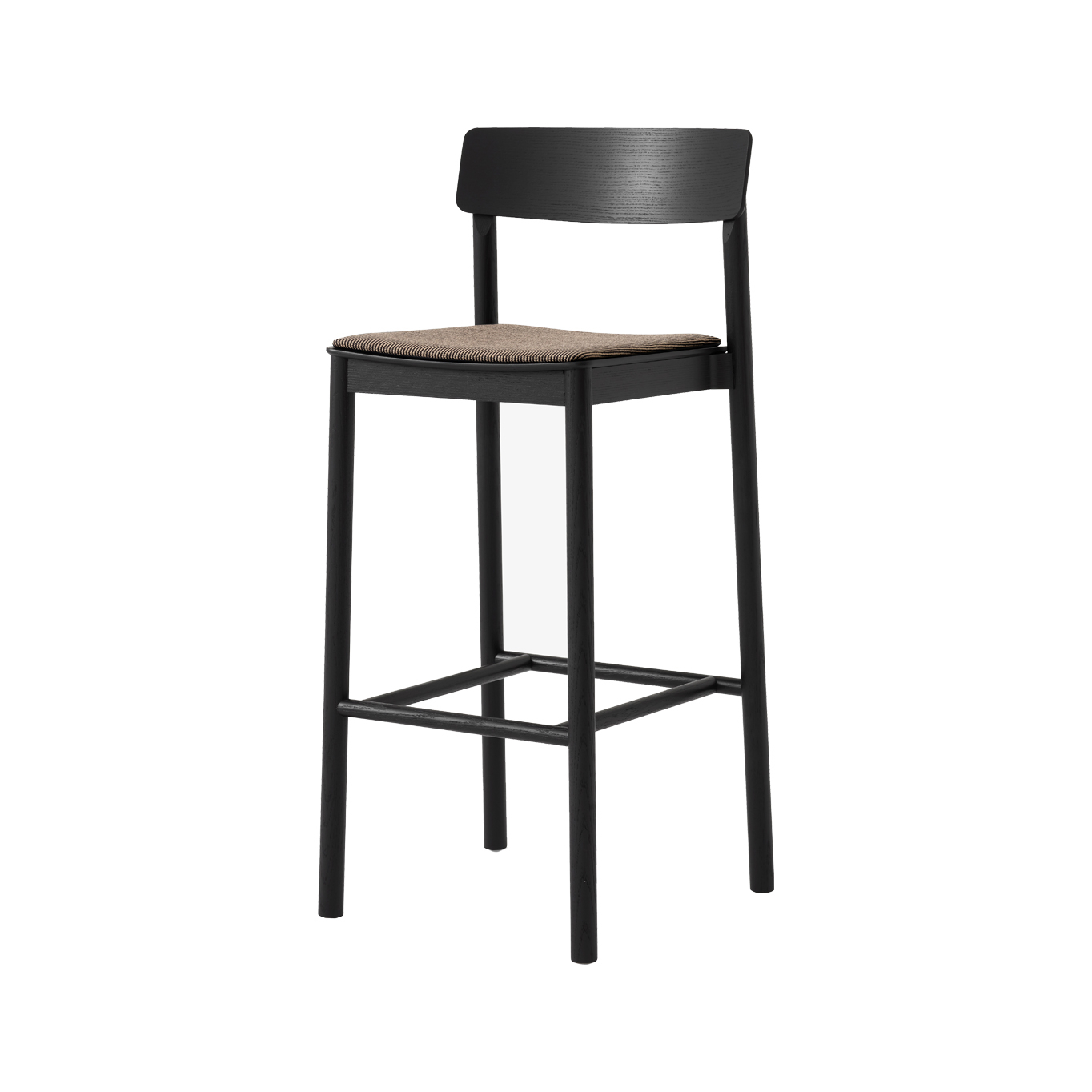 Tabouret haut BETTY TK17 Frêne noir / Fuse 0351 AND TRADITION