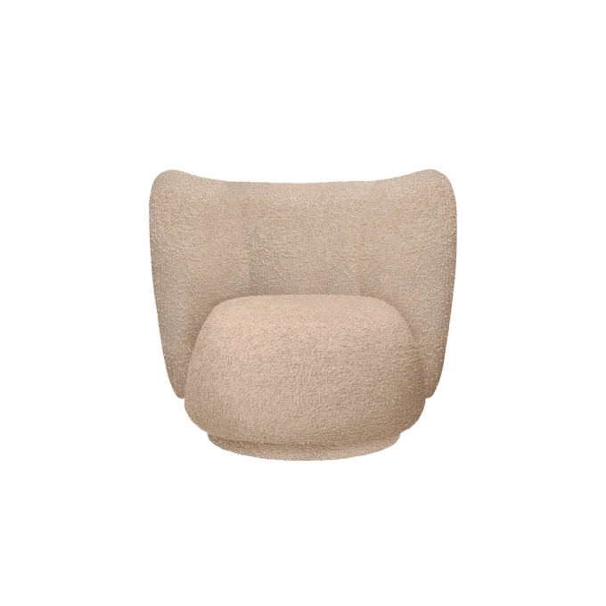 Easy chair RICO Natural Bouclé FERM LIVING