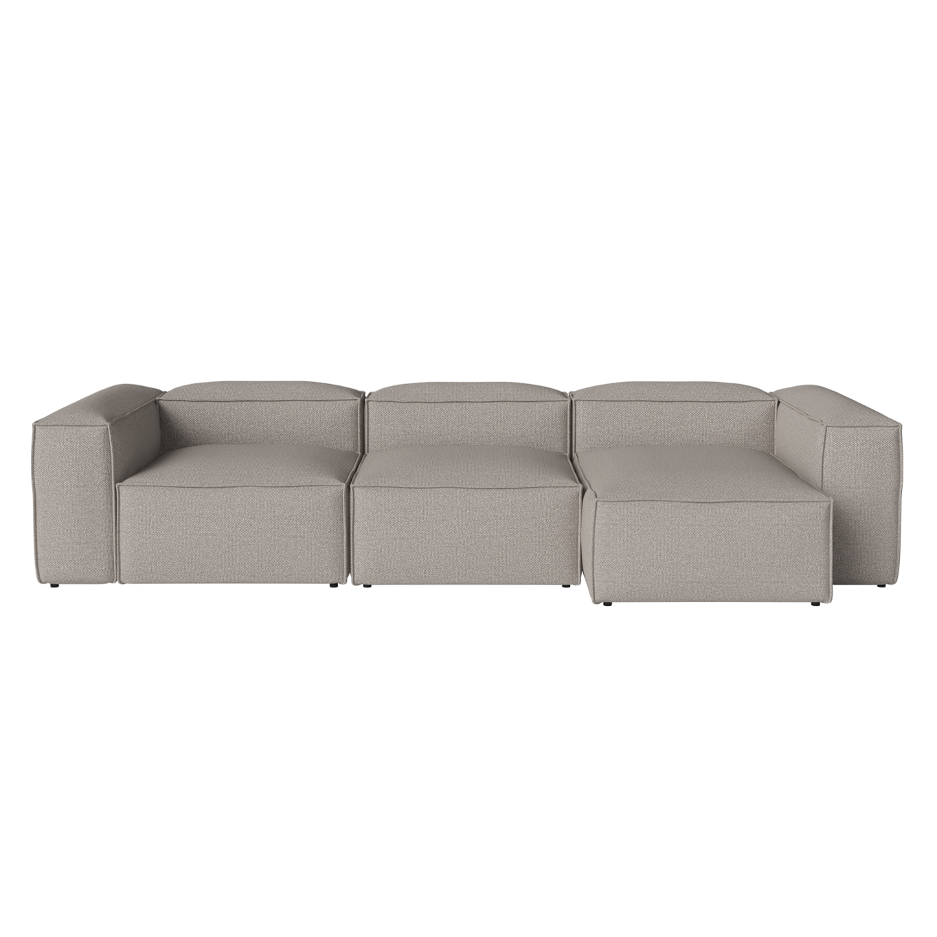 Sofa COSIMA Chaise Longue Right  340x120 Monza Grey-White BOLIA