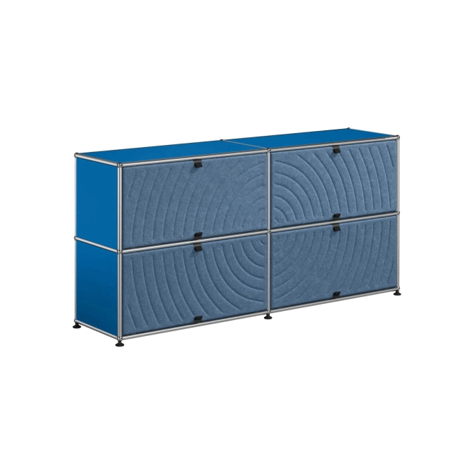 Storage Unit USM HALLER M68 Blue Gentian/Soft Panel Blue USM HALLER