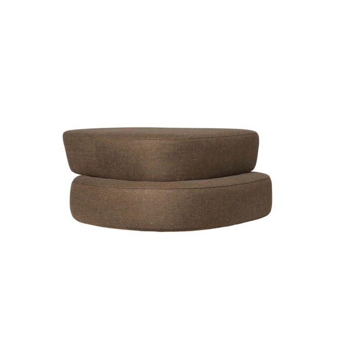 Pouf PLYO Ottoman Brun Foncé FERM LIVING