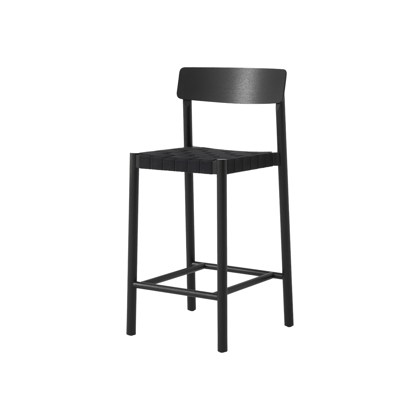 Tabouret haut BETTY TK12 Frêne noir / Noir AND TRADITION