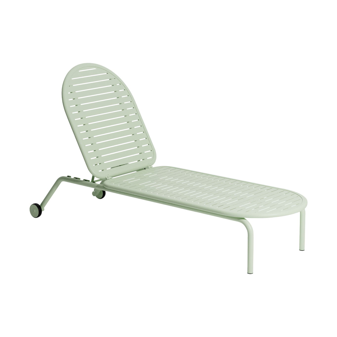 Outdoor Bench and Sunlounger WEEK-END Sunbed Pastel Green PETITE FRITURE