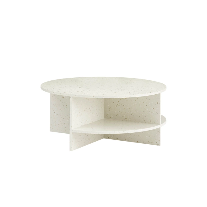 Table basse HALVES Blanc cassé Terrazzo MUUTO
