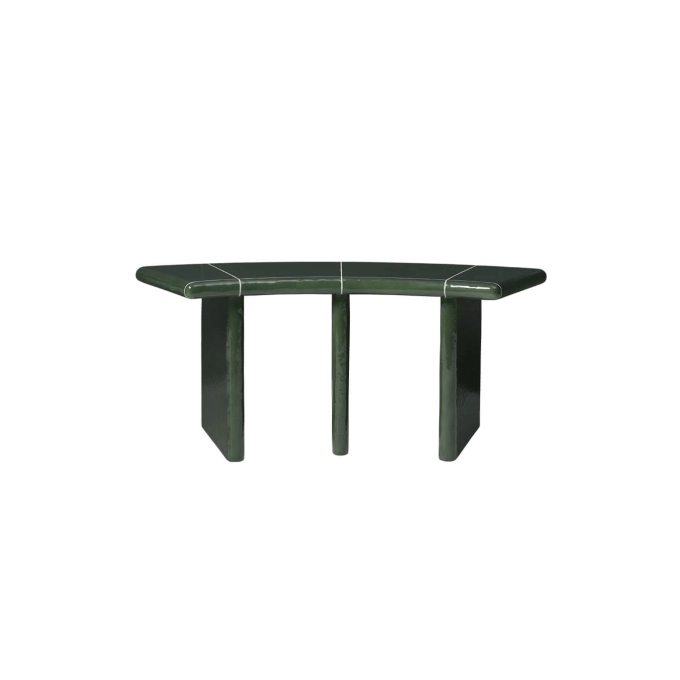 Banc extérieur DEYA L 110 Vert Foncé FERM LIVING