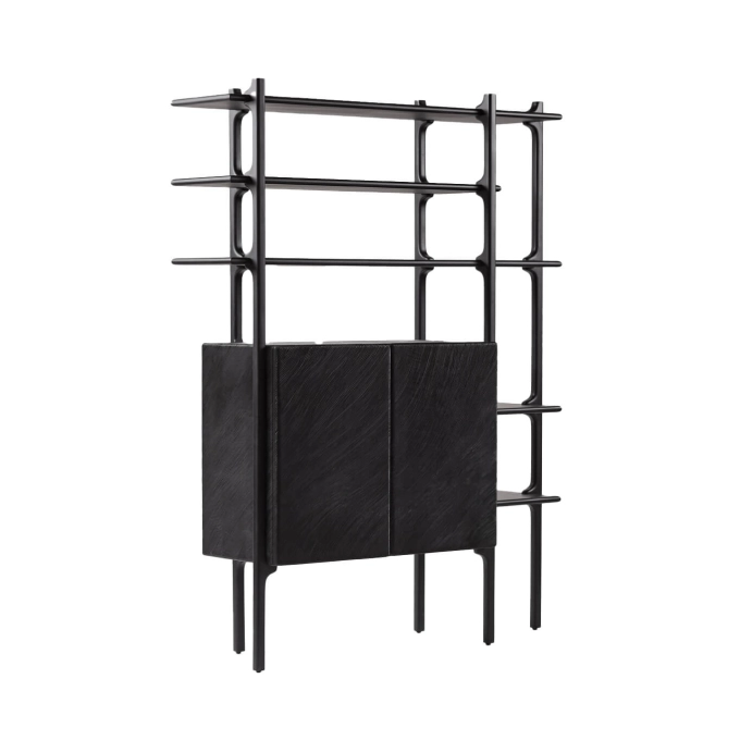 Shelving TARA MAPLE Black ZANAT