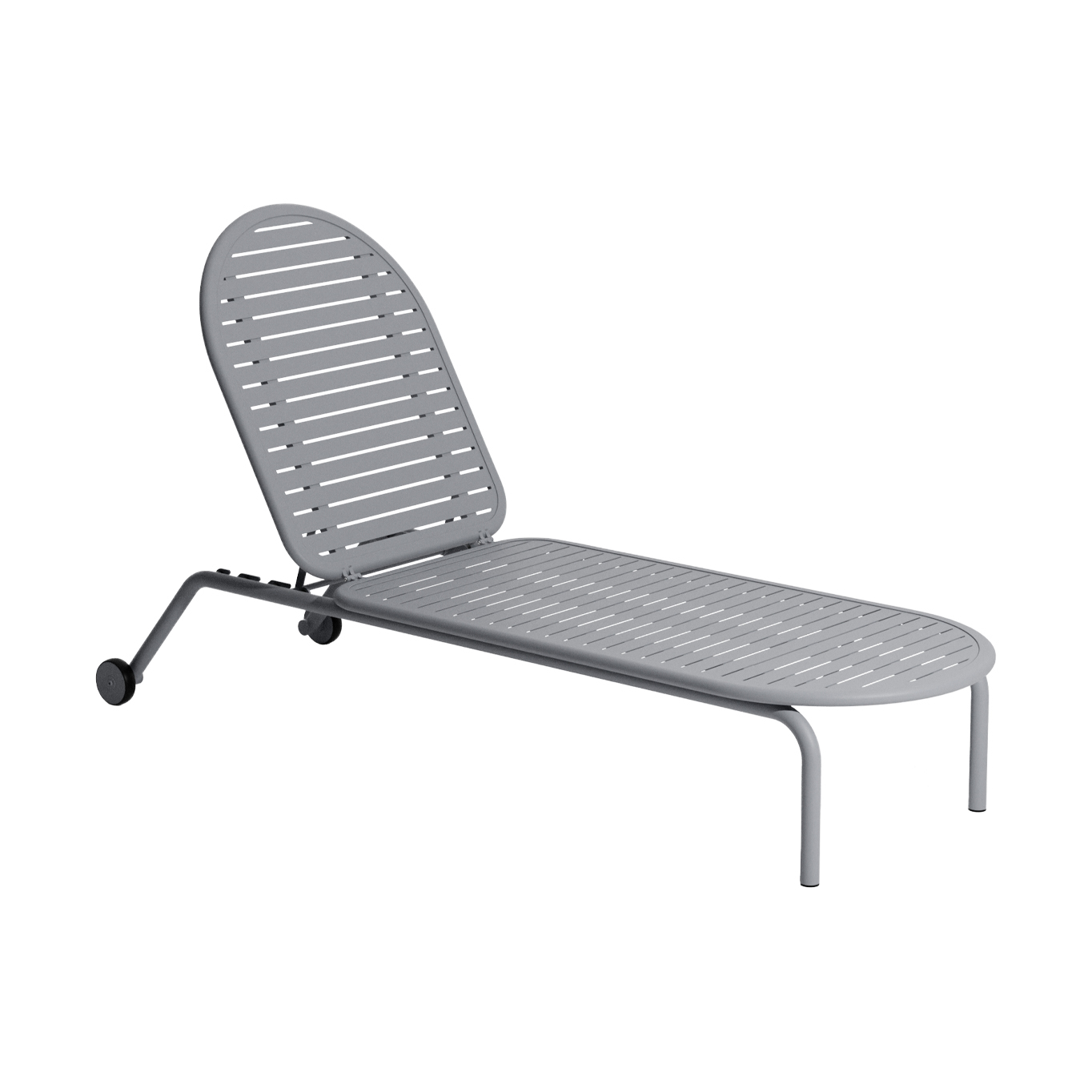 Outdoor Bench and Sunlounger WEEK-END Sunbed Stone Grey PETITE FRITURE