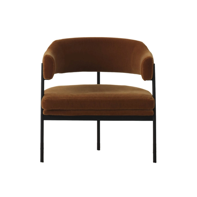 Fauteuil ISABELLA Mohair Supreme Cognac RESIDENT