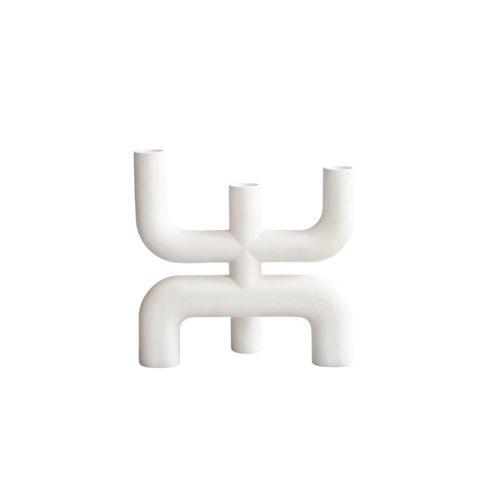 Candle Holder, Candlestick and Candle COBRA Bone white 101 COPENHAGEN