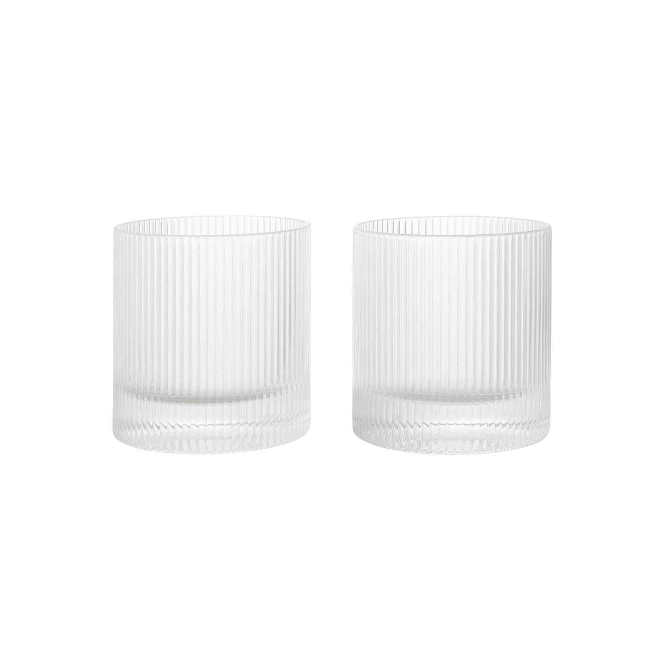 Carafe & verre Set de 2 verres Tumbler RIPPLE Transparent FERM LIVING