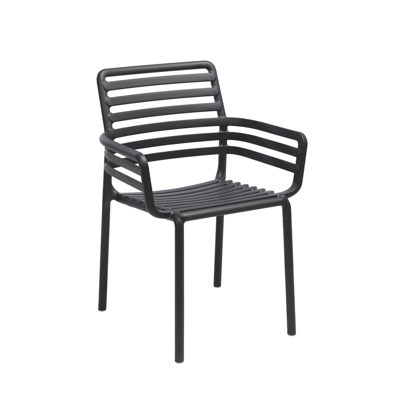 Chaise extérieure DOGA BISTROT avec accoudoirs Anthracite NARDI