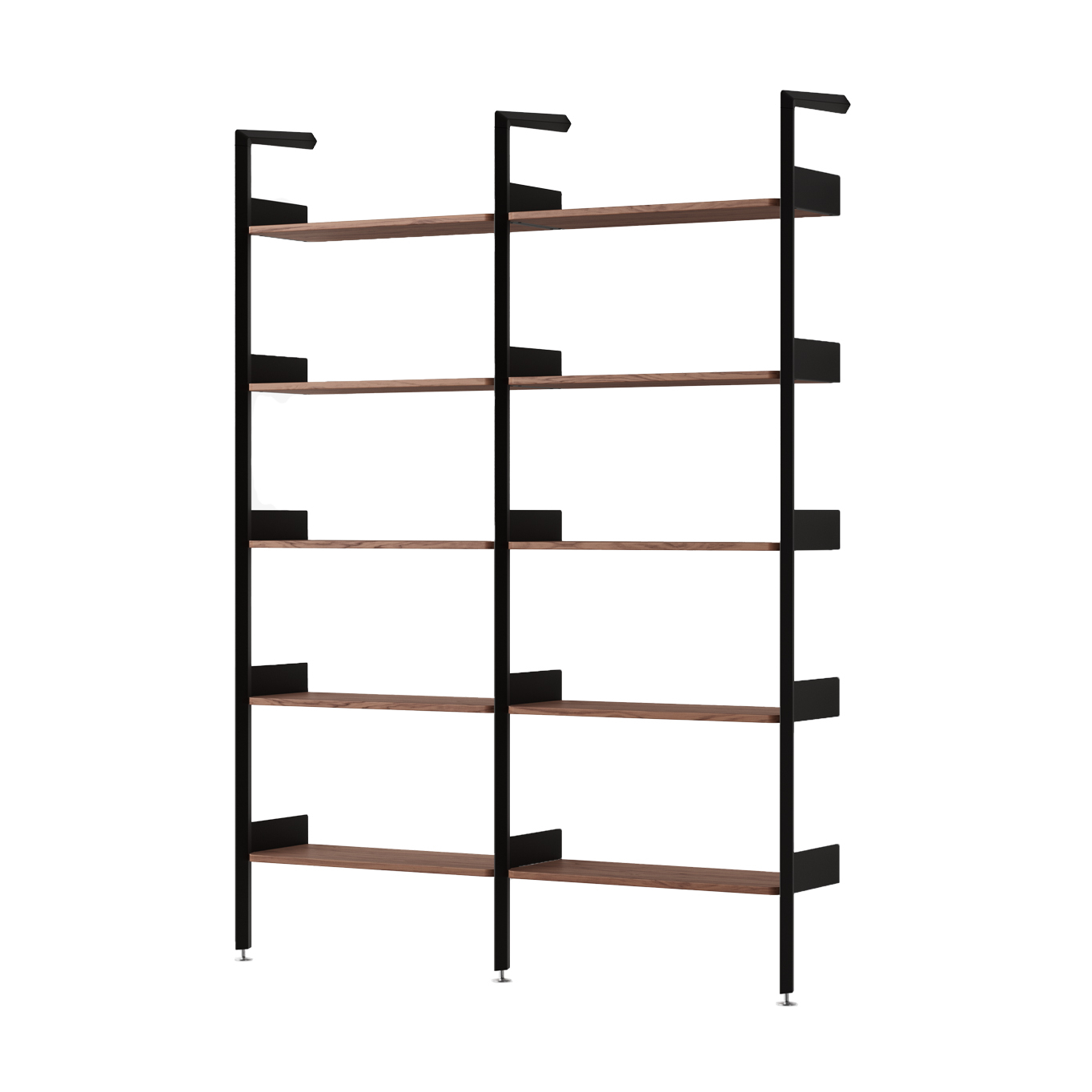 Etagère ROMBE Configuration A Anthracite / Noyer AND TRADITION