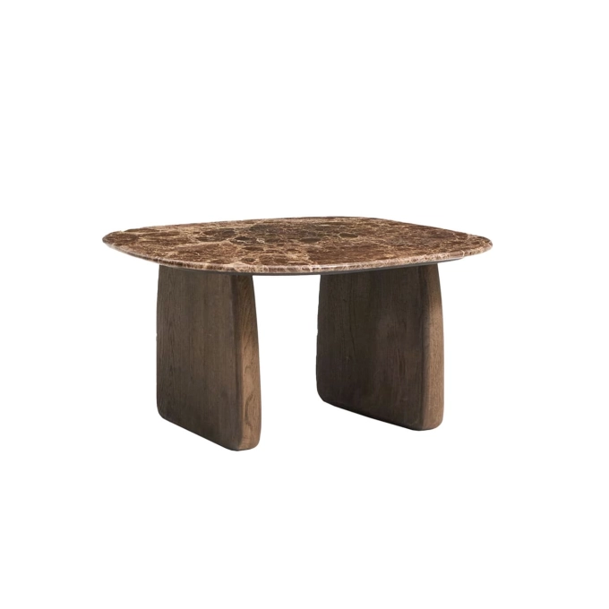 PIRITA carrée Marbre Marron / Chêne Foncé  KAVE HOME