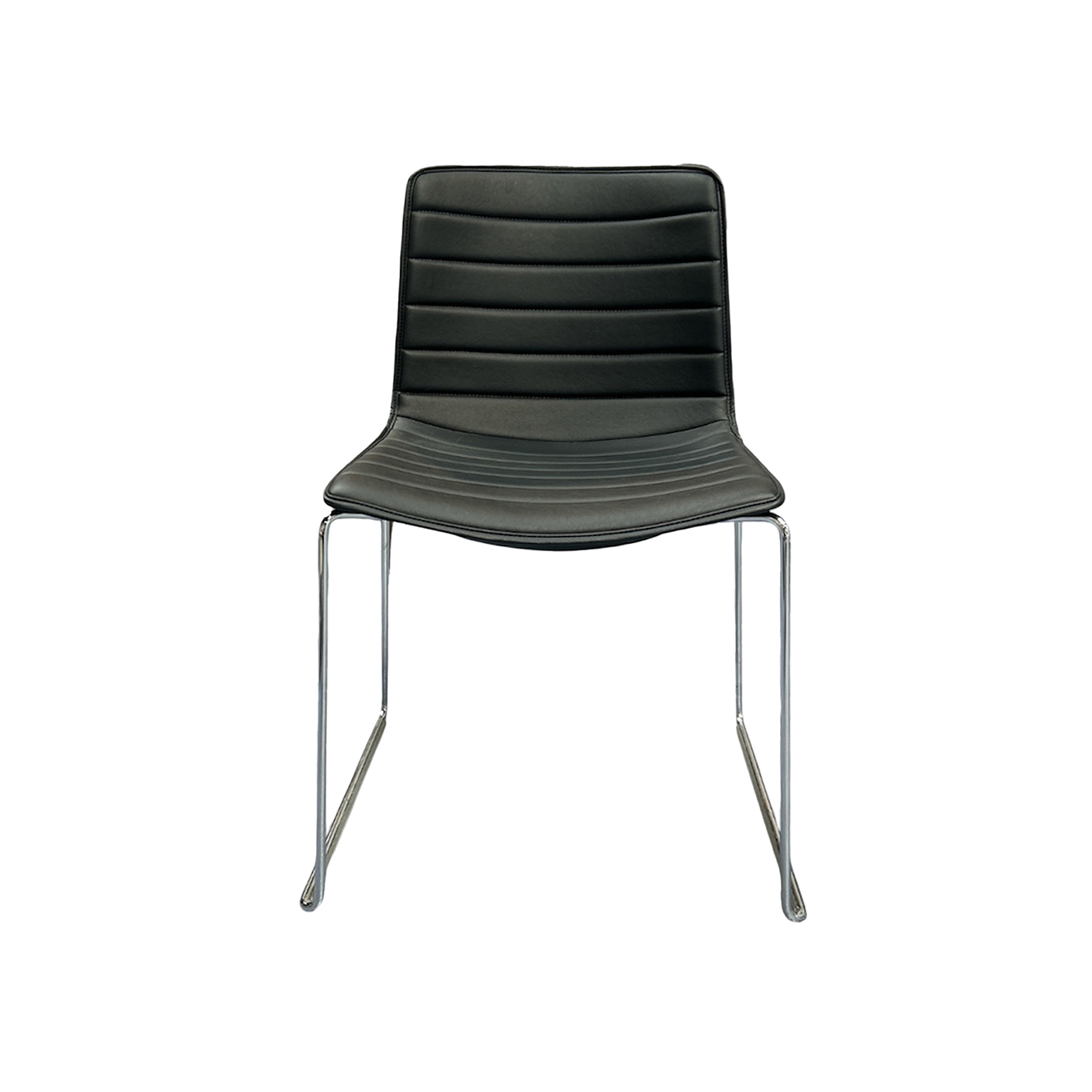 Dining Chair CATIFA 46 Cuir Noir ARPER