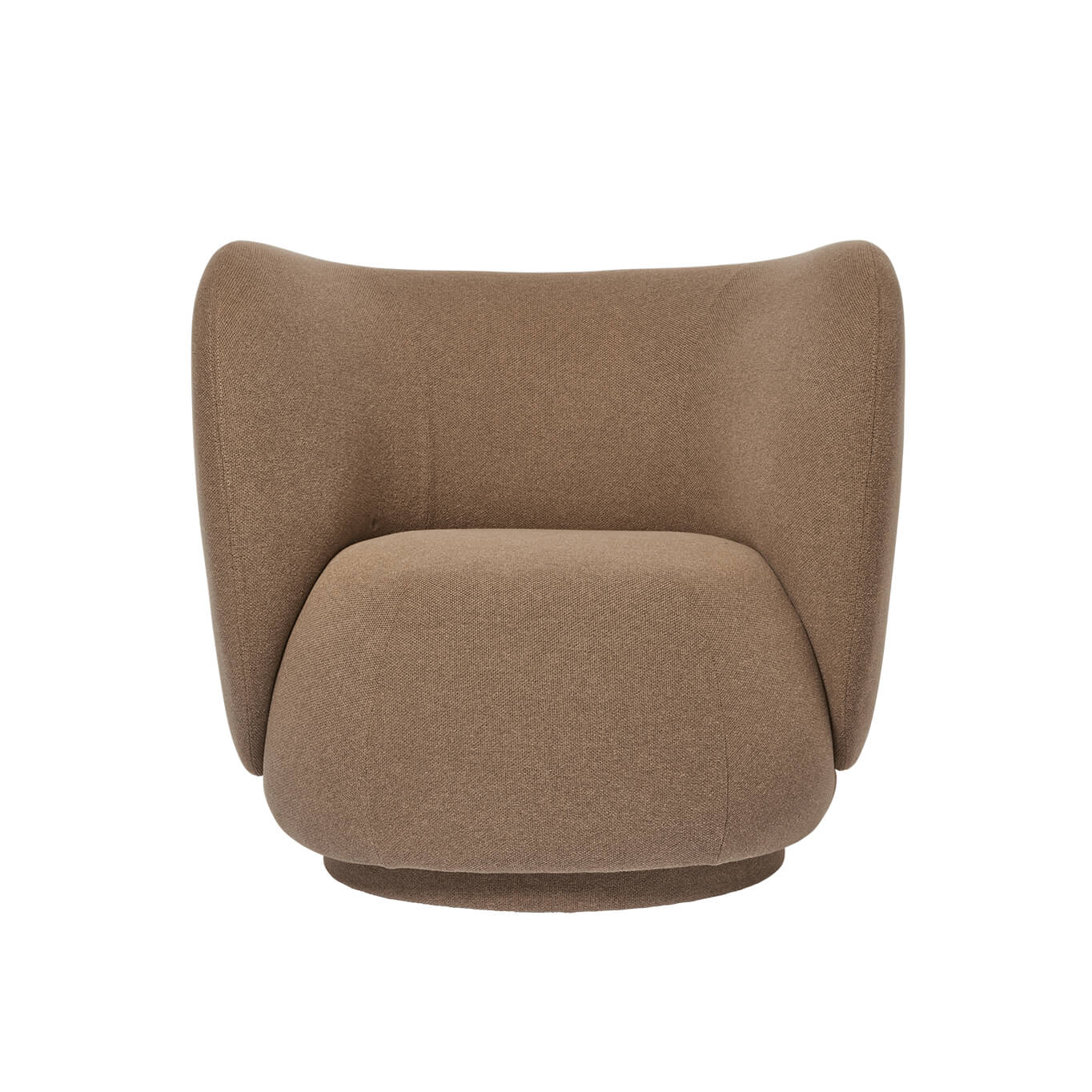 Fauteuil RICO Pivotant Autumn Sable Foncé FERM LIVING
