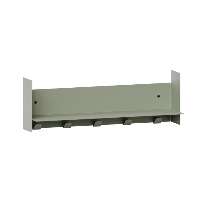 Shelving PLI Eucalyptus Grey with coat racks L 60 TIPTOE