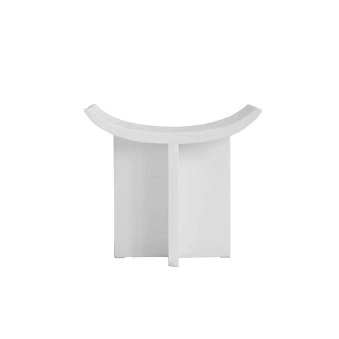 Stool BRUTUS Bone white fiber concrete 101 COPENHAGEN