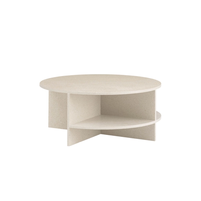 Table basse HALVES Taupe clair Terrazzo MUUTO