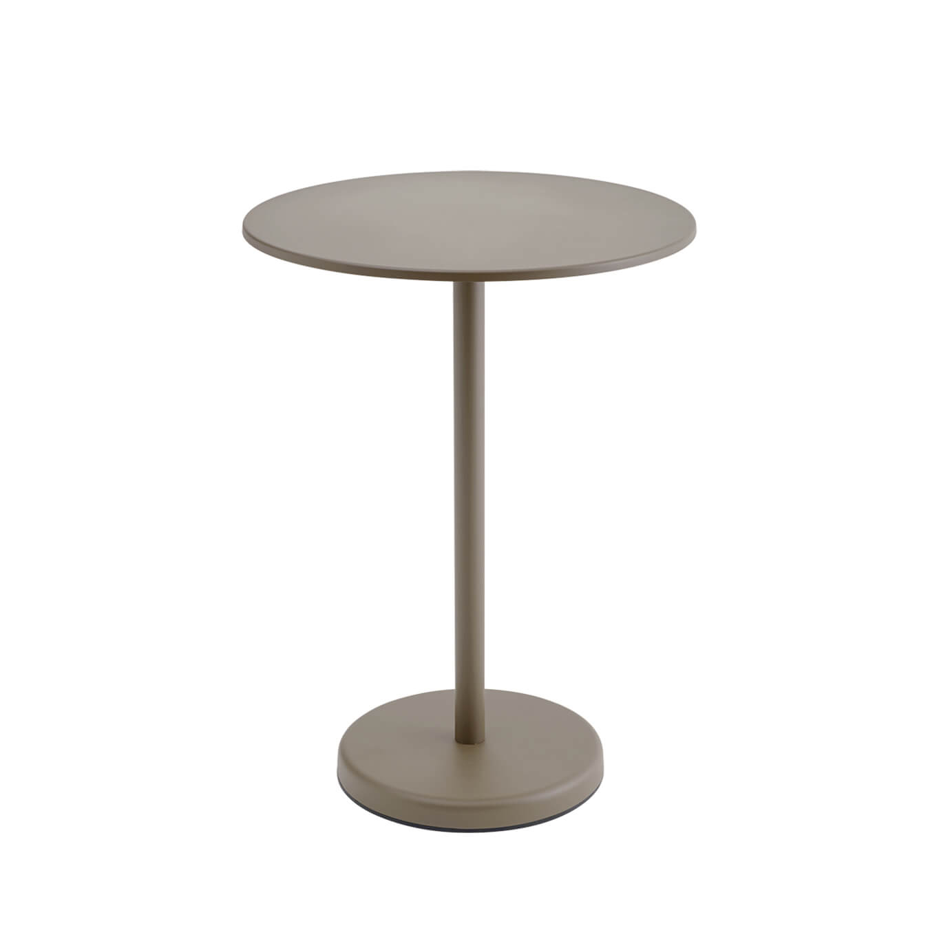 Outdoor Table LINEAR STEEL CAFÉ Ø 70 x H 105 Taupe MUUTO