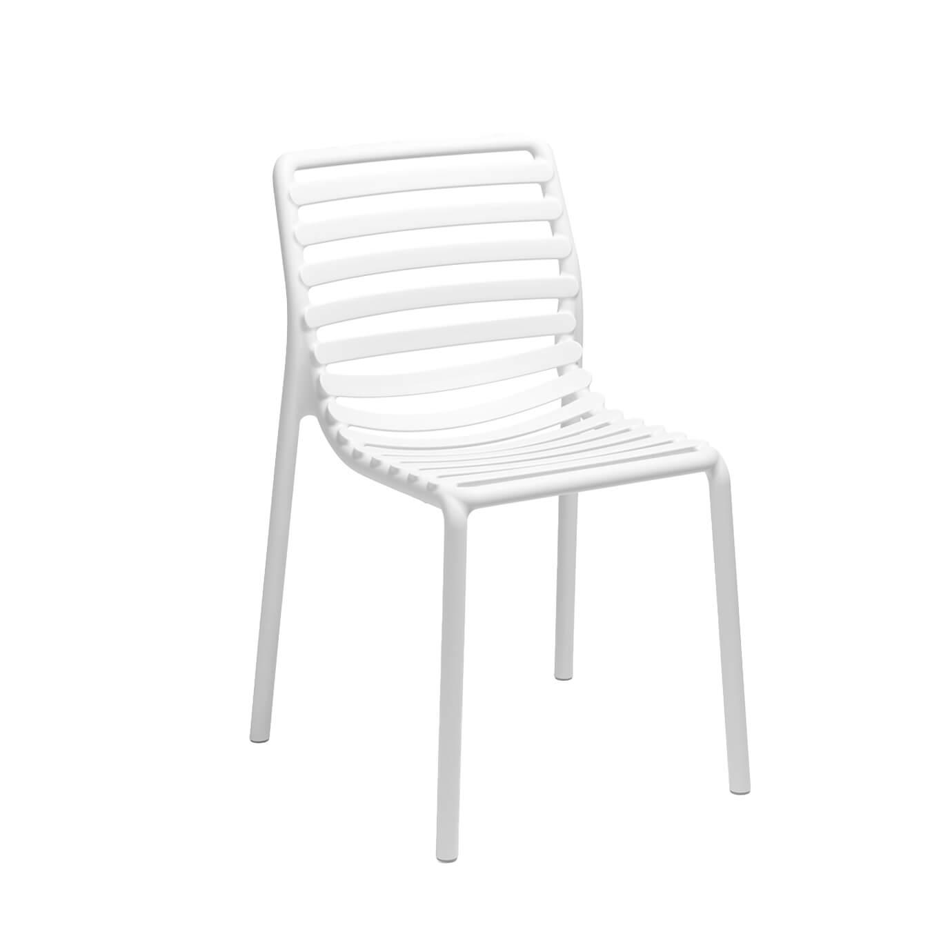 Outdoor Chair and Small Lounge Chair DOGA BISTROT White NARDI