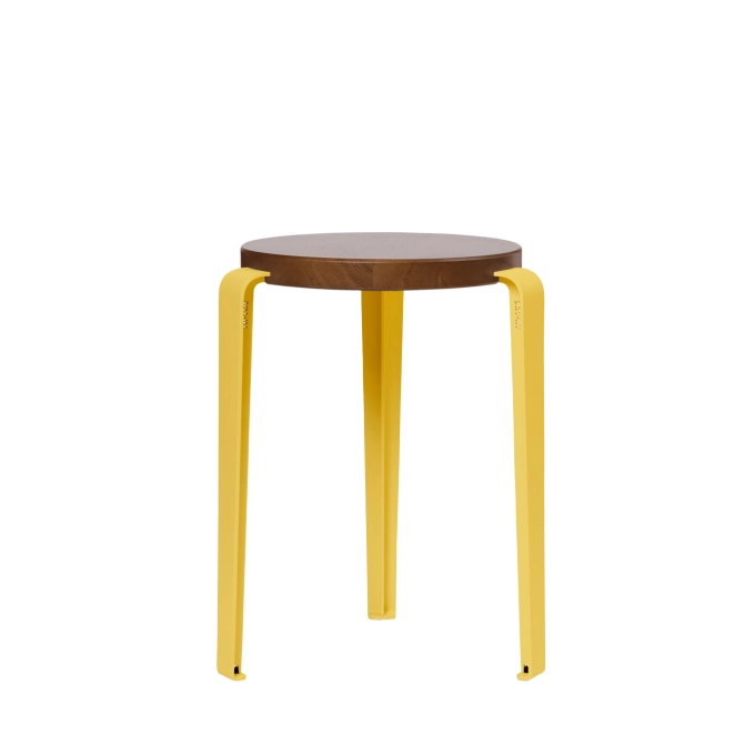 Tabouret LOU Chêne Teinté/Jaune Brioche TIPTOE