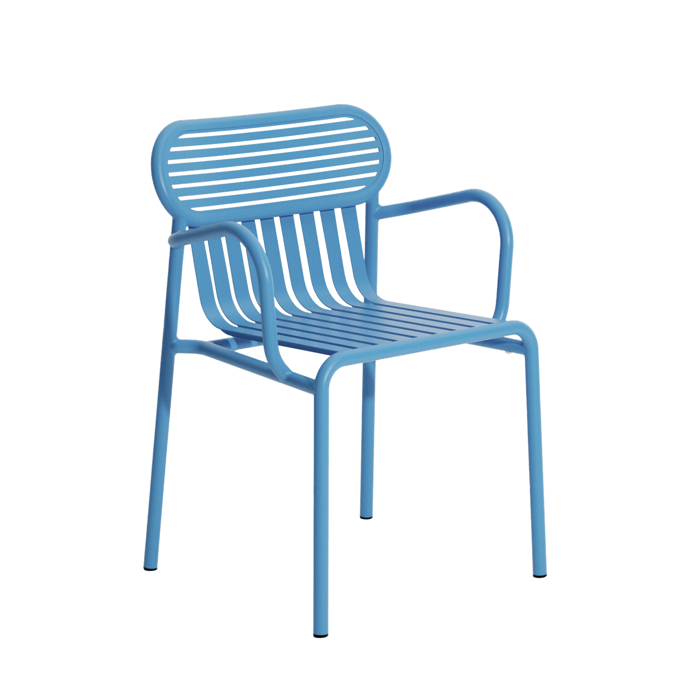 Chaise extérieure WEEK-END avec accoudoirs Bleu Ciel PETITE FRITURE