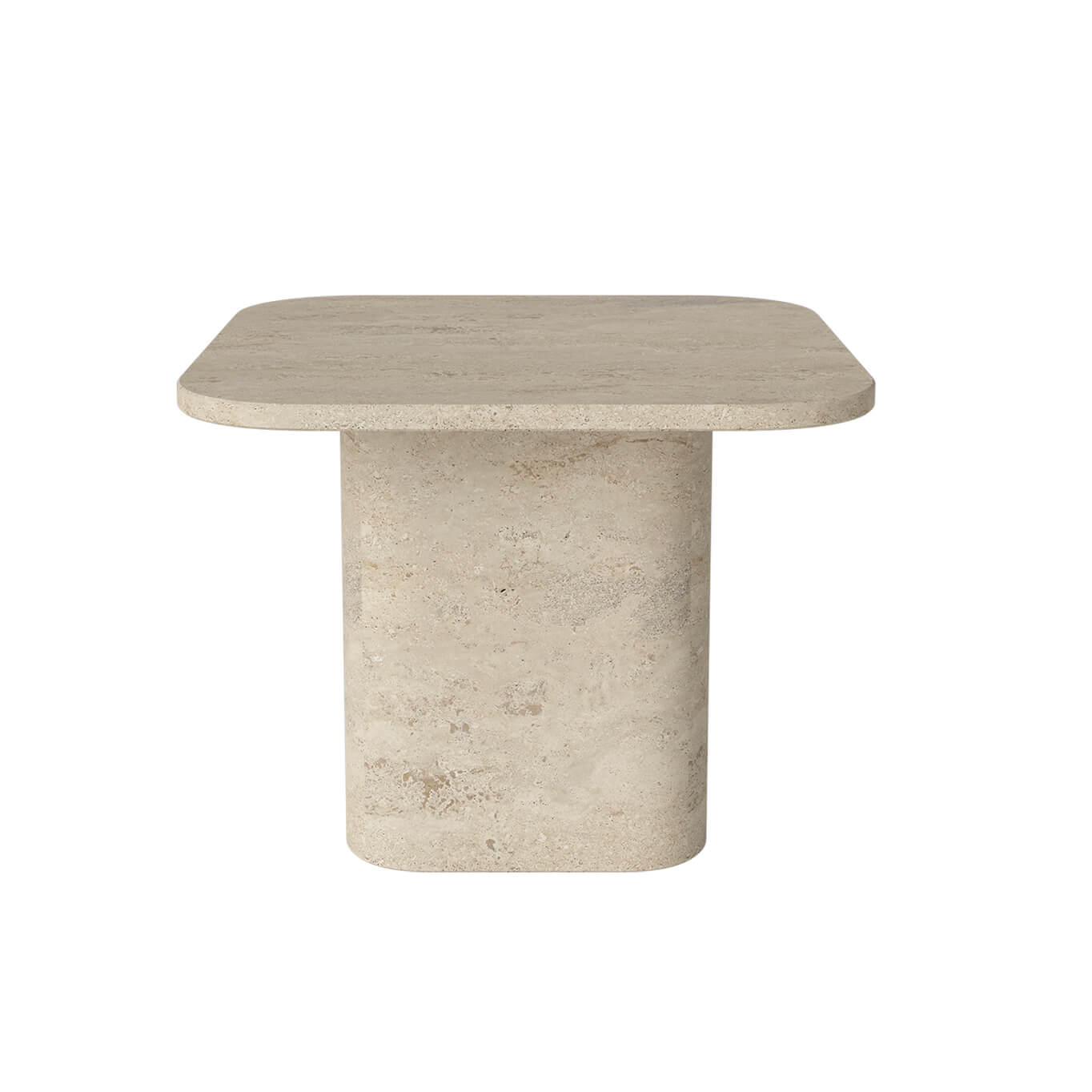Table basse EIDA 55x55 Travertin Sable BOLIA