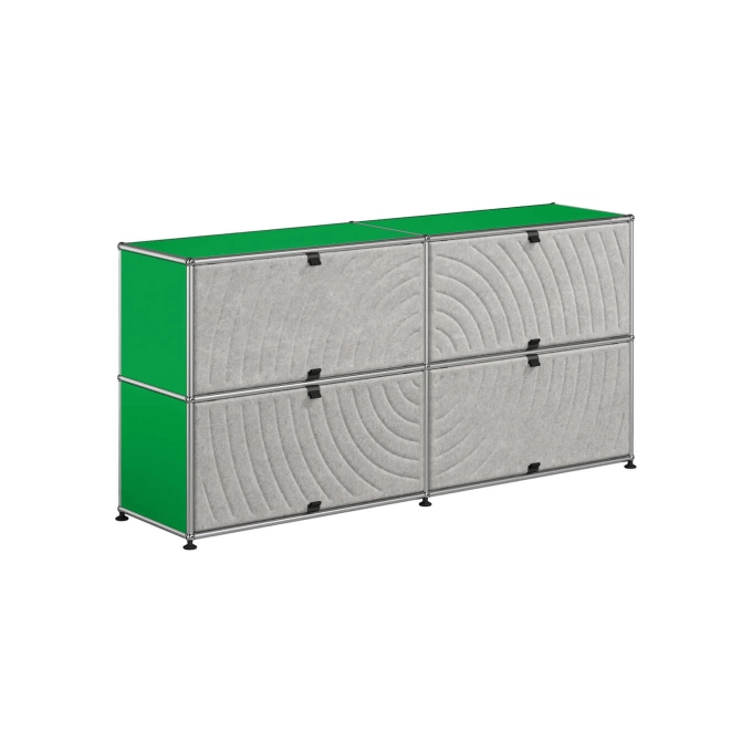 Meuble de rangement USM HALLER M68 Vert USM/Soft Panel Gris USM HALLER