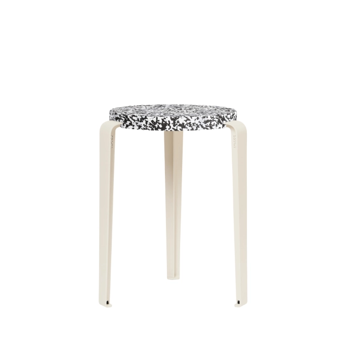 Tabouret LOU Macchiato/Blanc Crème TIPTOE